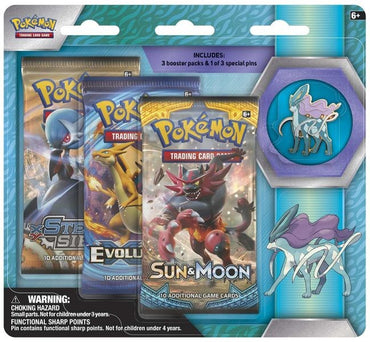 Collector's Pin 3-Pack Blister (Suicune)