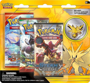 Collector's Pin 3-Pack Blister (Zapdos)