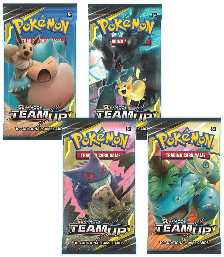 Team Up Booster Pack Art Bundle Set of 4 () [SM9]