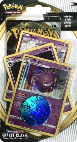 Sword & Shield: Rebel Clash - Single Pack Blister (Gengar, Haunter, Gastly)