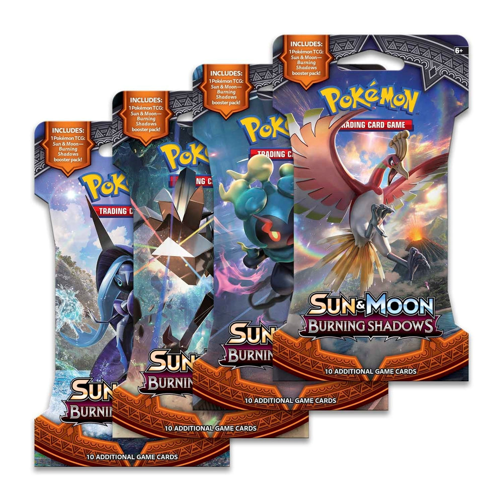 Burning Shadows Sleeved Booster Pack Art Bundle Set of 4 () [SM03]