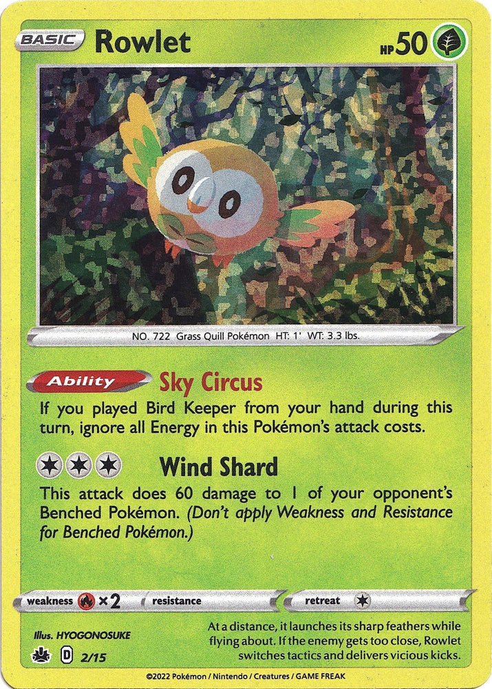 Rowlet (2/15) [McDonald's Promos: Match Battle]