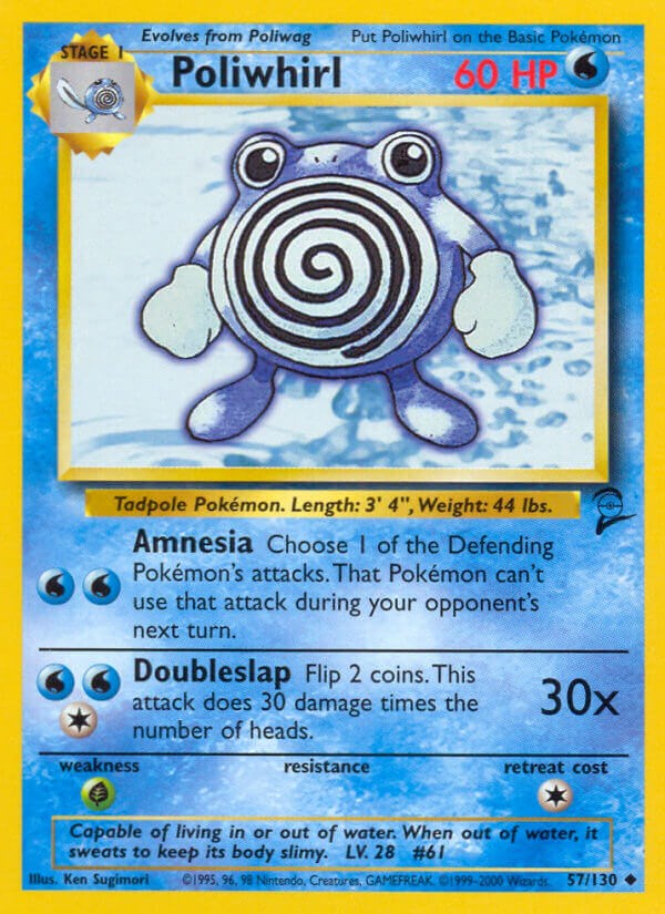 Poliwhirl (57/130) [Base Set 2]