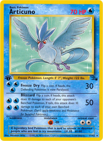 Articuno (17/62) [Fossil Unlimited]