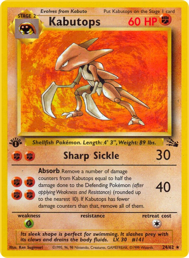 Kabutops (24/62) [Fossil Unlimited]