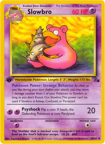 Slowbro (43/62) [Fossil Unlimited]