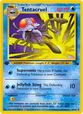 Tentacruel (44/62) [Fossil 1st Edition]