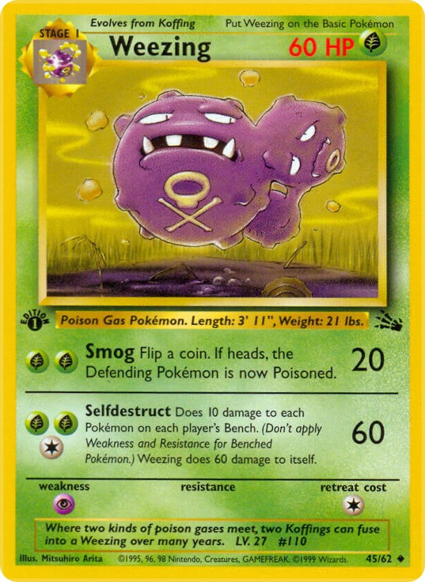 Weezing (45/62) [Fossil Unlimited]