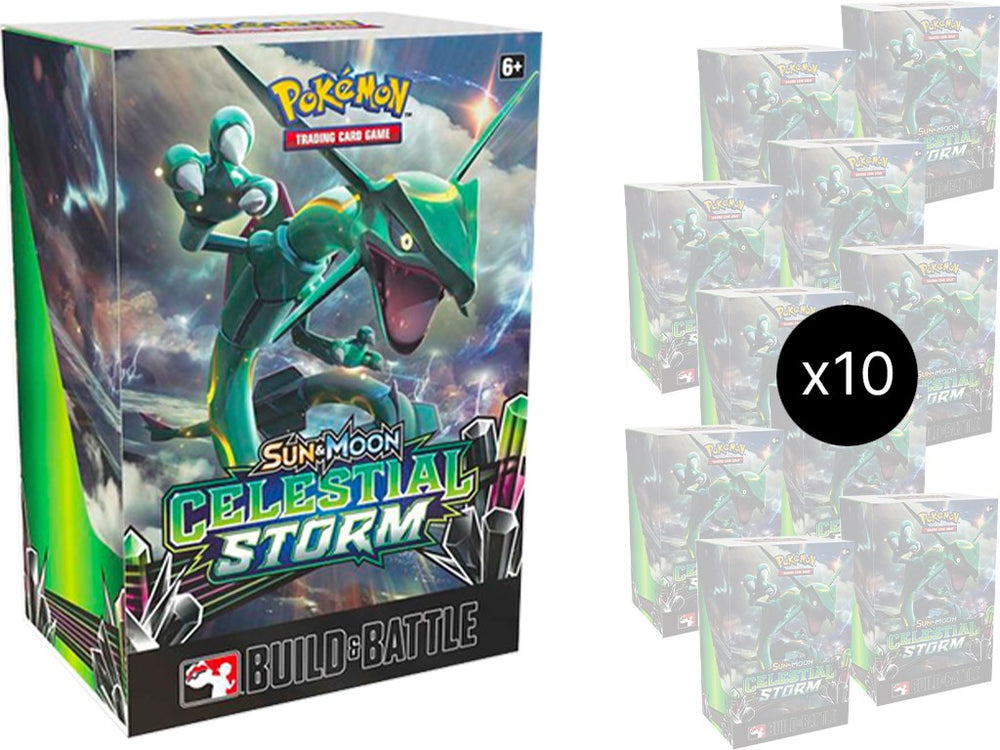 Sun & Moon: Celestial Storm - Build & Battle Box Display