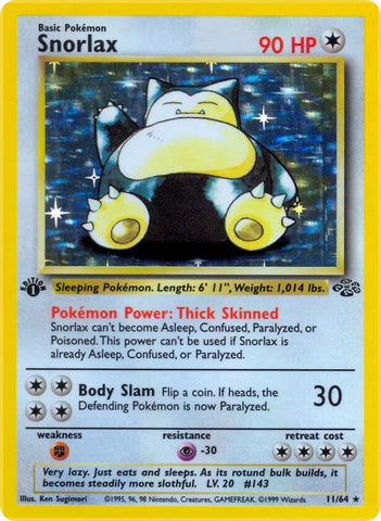 Snorlax (11/64) [Jungle 1st Edition]