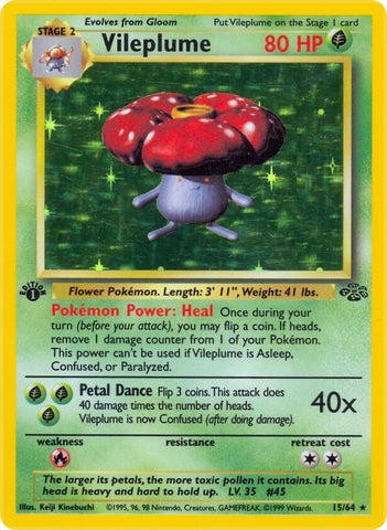 Vileplume (15/64) [Jungle 1st Edition]