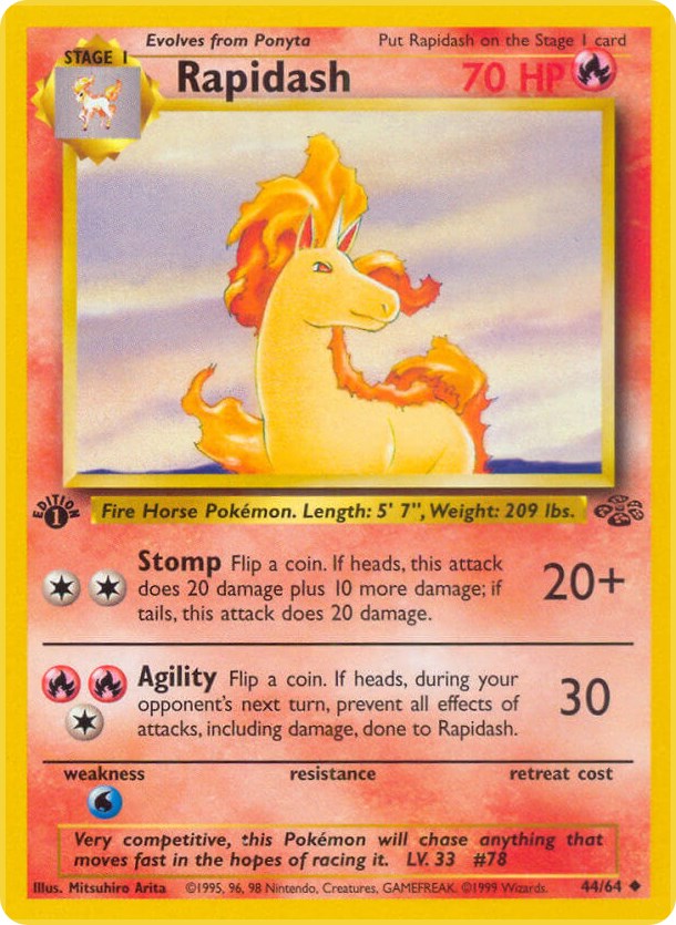 Rapidash (44/64) [Jungle 1st Edition]