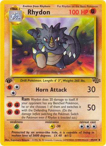 Rhydon (45/64) [Jungle 1st Edition]