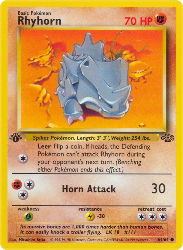 Rhyhorn (61/64) [Jungle Unlimited]