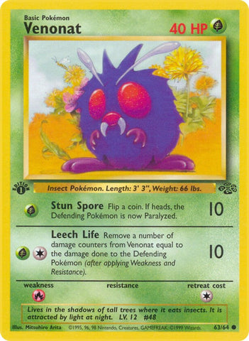 Venonat (63/64) [Jungle Unlimited]