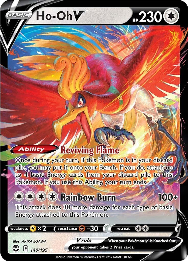 Ho-oh V (140/195) [Sword & Shield: Silver Tempest]