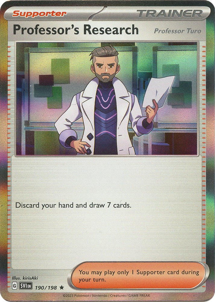 Professor's Research (Professor Turo) (190/198) [Scarlet & Violet: Base Set]