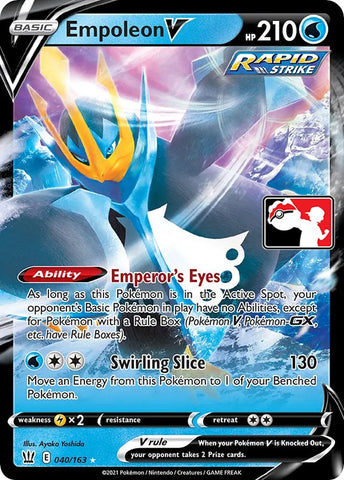 Empoleon V (040/163) [Prize Pack Series One]