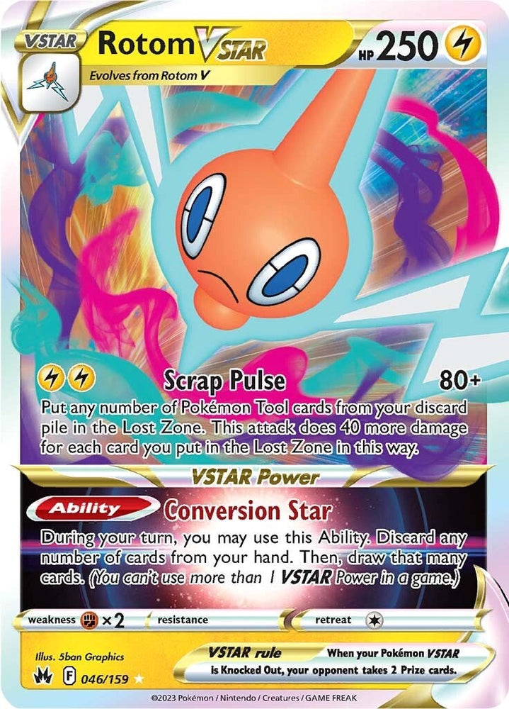 Rotom VSTAR (046/159) [Sword & Shield: Crown Zenith]