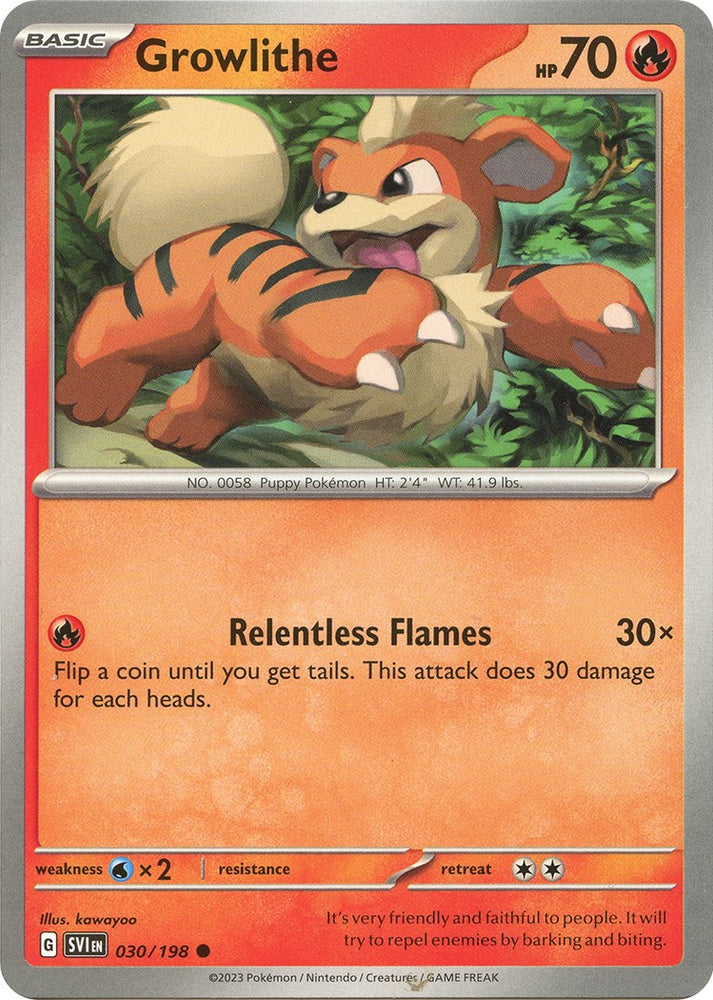 Growlithe (030/198) [Scarlet & Violet: Base Set]