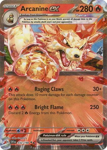 Arcanine ex (032/198) [Scarlet & Violet: Base Set]