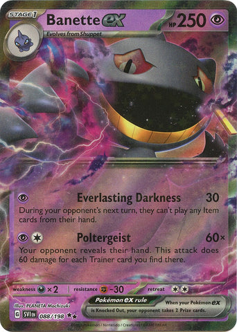 Banette ex (088/198) [Scarlet & Violet: Base Set]