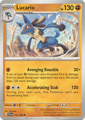 Lucario (114/198) [Scarlet & Violet: Base Set]