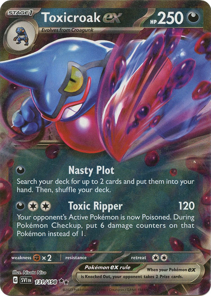 Toxicroak ex (131/198) [Scarlet & Violet: Base Set]