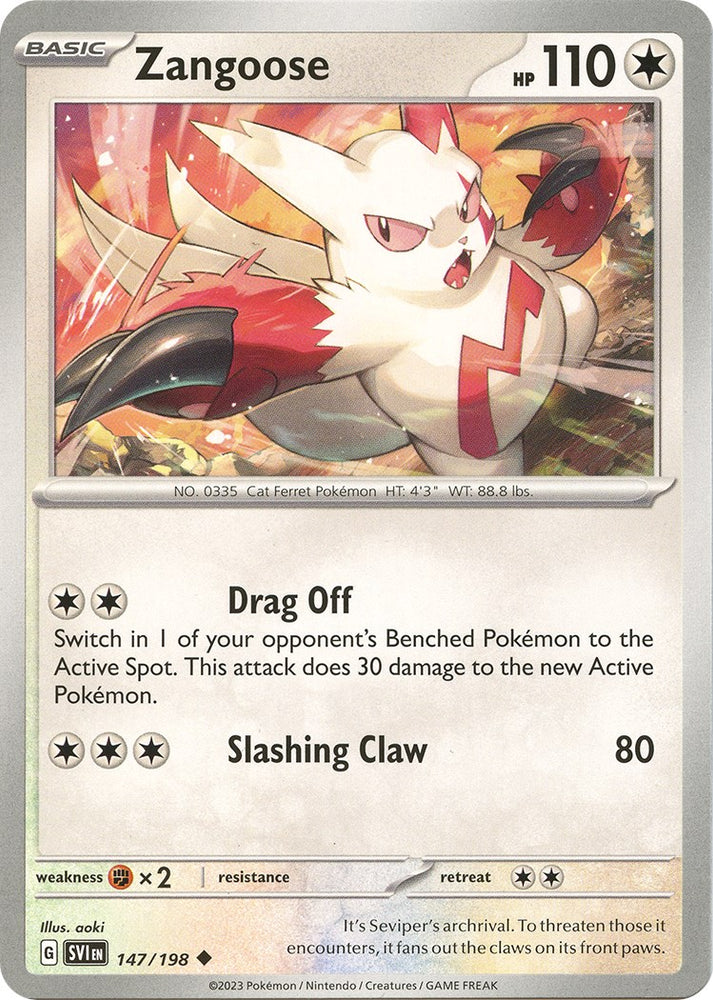 Zangoose (147/198) [Scarlet & Violet: Base Set]