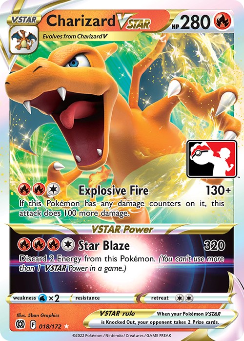 Charizard VSTAR (018/172) [Prize Pack Series Two]