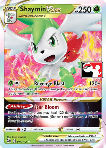 Shaymin VSTAR (014/172) [Prize Pack Series Two]