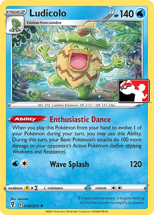 Ludicolo (034/203) [Prize Pack Series Two]