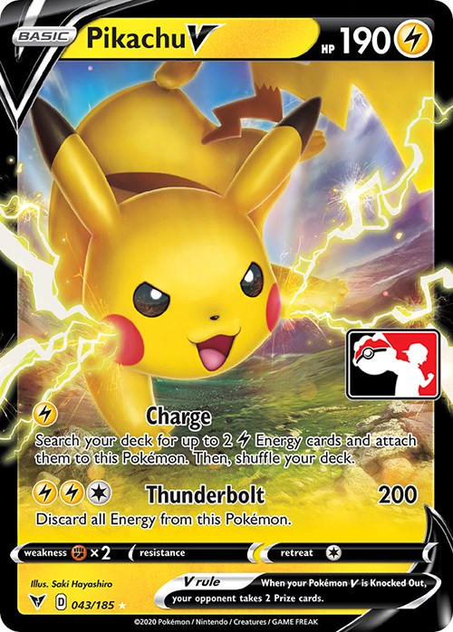 Pikachu V (043/185) [Prize Pack Series One]