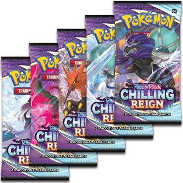 Chilling Reign Booster Pack Art Bundle Set of 5 () [SWSH06]