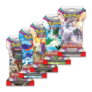 Paldea Evolved Sleeved Booster Pack Art Bundle Set of 5 () [PAL]