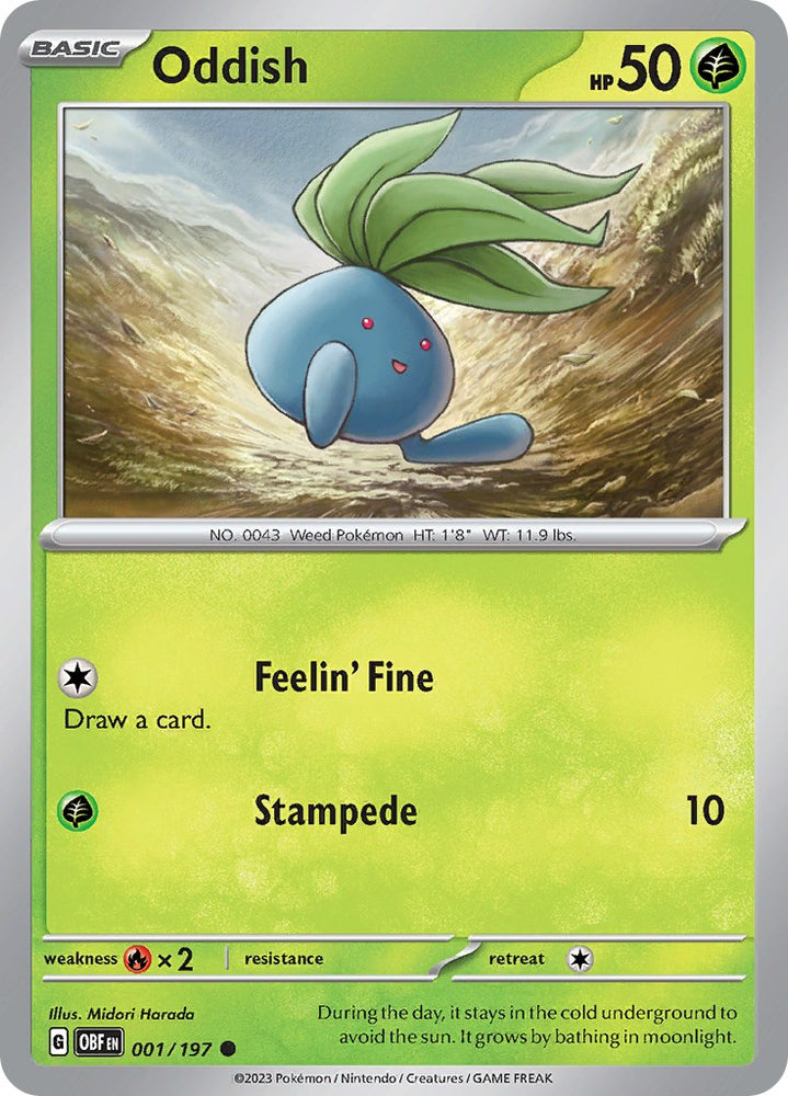 Oddish (001/197) [Scarlet & Violet: Obsidian Flames]