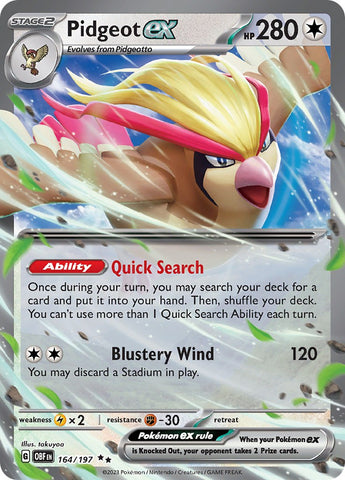 Pidgeot ex (164/197) [Scarlet & Violet: Obsidian Flames]