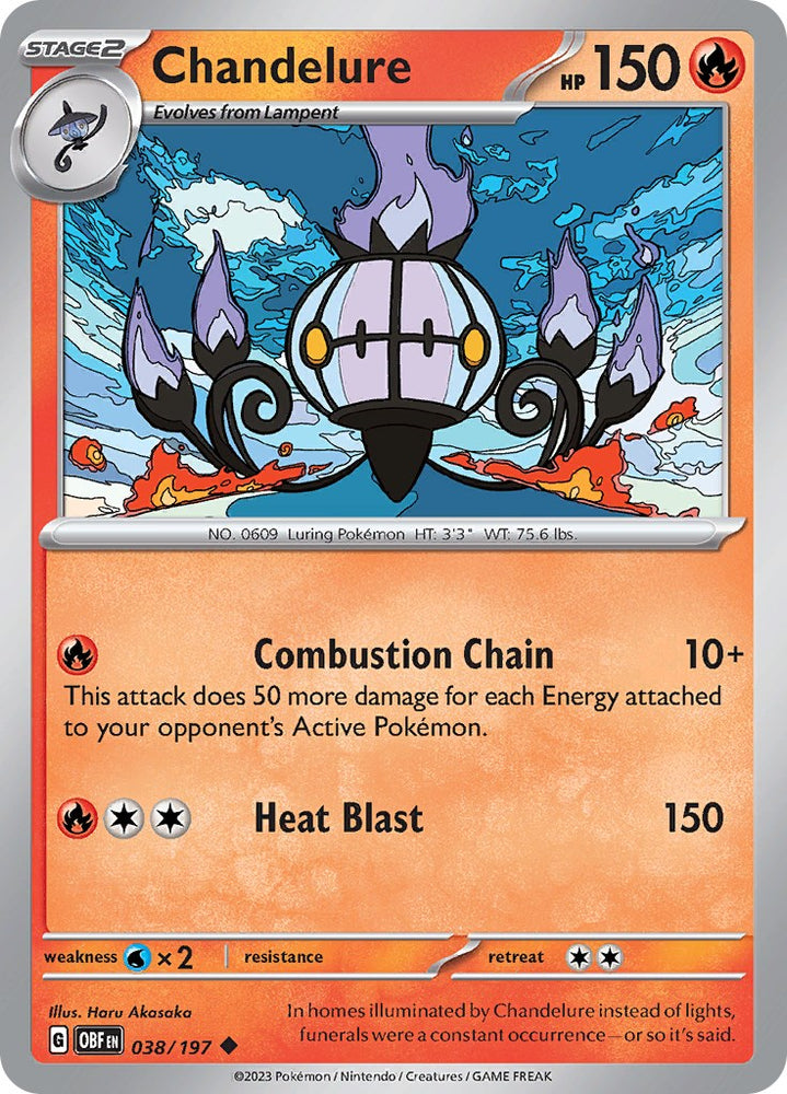 Chandelure (038/197) [Scarlet & Violet: Obsidian Flames]