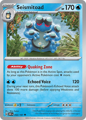 Seismitoad (052/197) [Scarlet & Violet: Obsidian Flames]