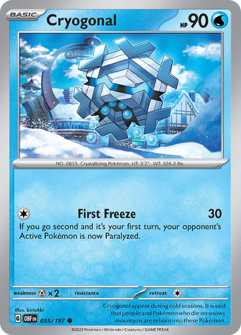 Cryogonal (055/197) [Scarlet & Violet: Obsidian Flames]