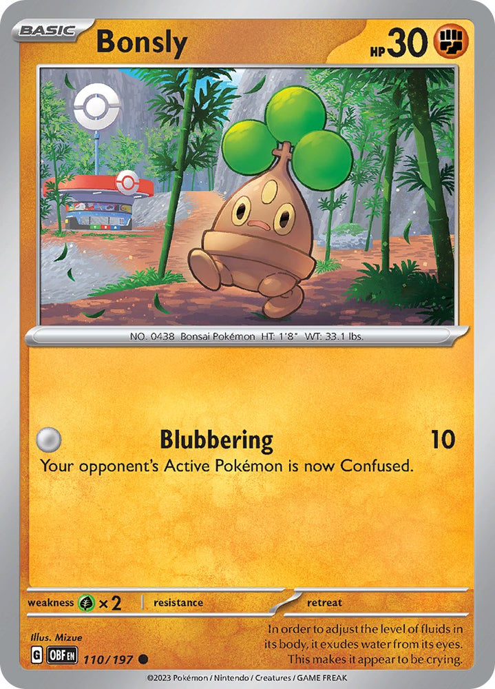 Bonsly (110/197) [Scarlet & Violet: Obsidian Flames]