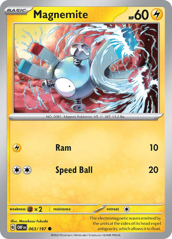 Magnemite (063/197) [Scarlet & Violet: Obsidian Flames]