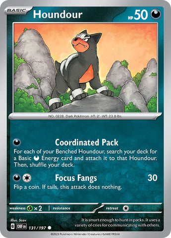 Houndour (131/197) [Scarlet & Violet: Obsidian Flames]