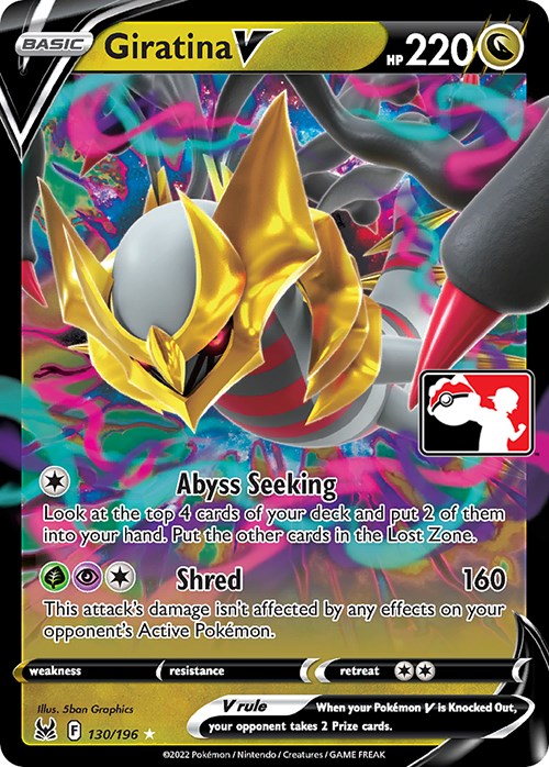 Giratina V (130/196) [Prize Pack Series Three]