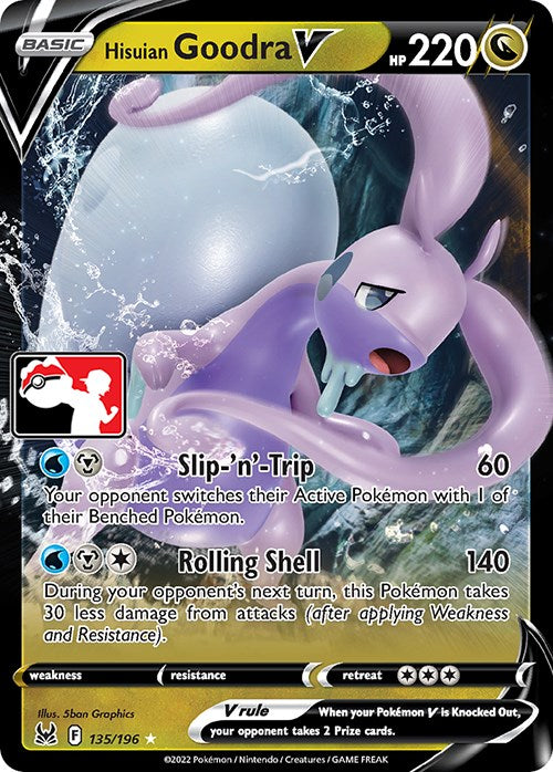 Hisuian Goodra V (135/196) [Prize Pack Series Three]