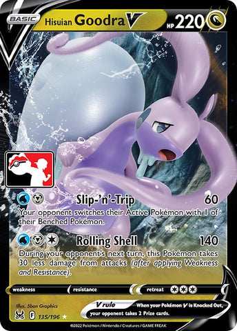 Hisuian Goodra V (135/196) [Prize Pack Series Three]