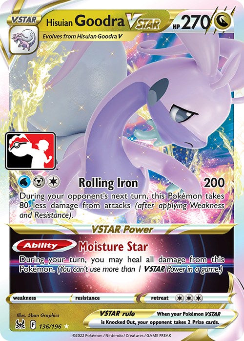 Hisuian Goodra VSTAR (136/196) [Prize Pack Series Three]