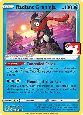 Radiant Greninja (046/189) [Prize Pack Series Three]