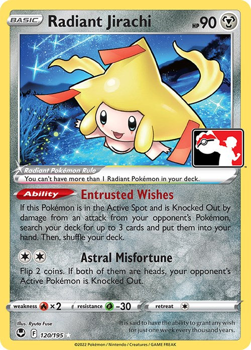 Radiant Jirachi (120/195) [Prize Pack Series Three]