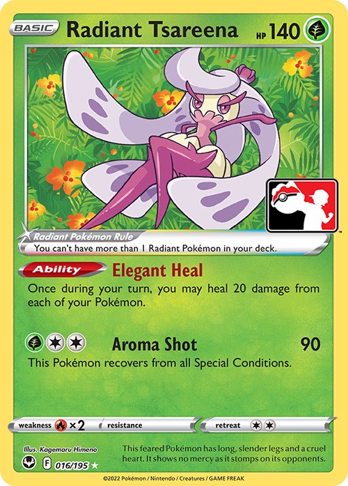 Radiant Tsareena (016/195) [Prize Pack Series Three]